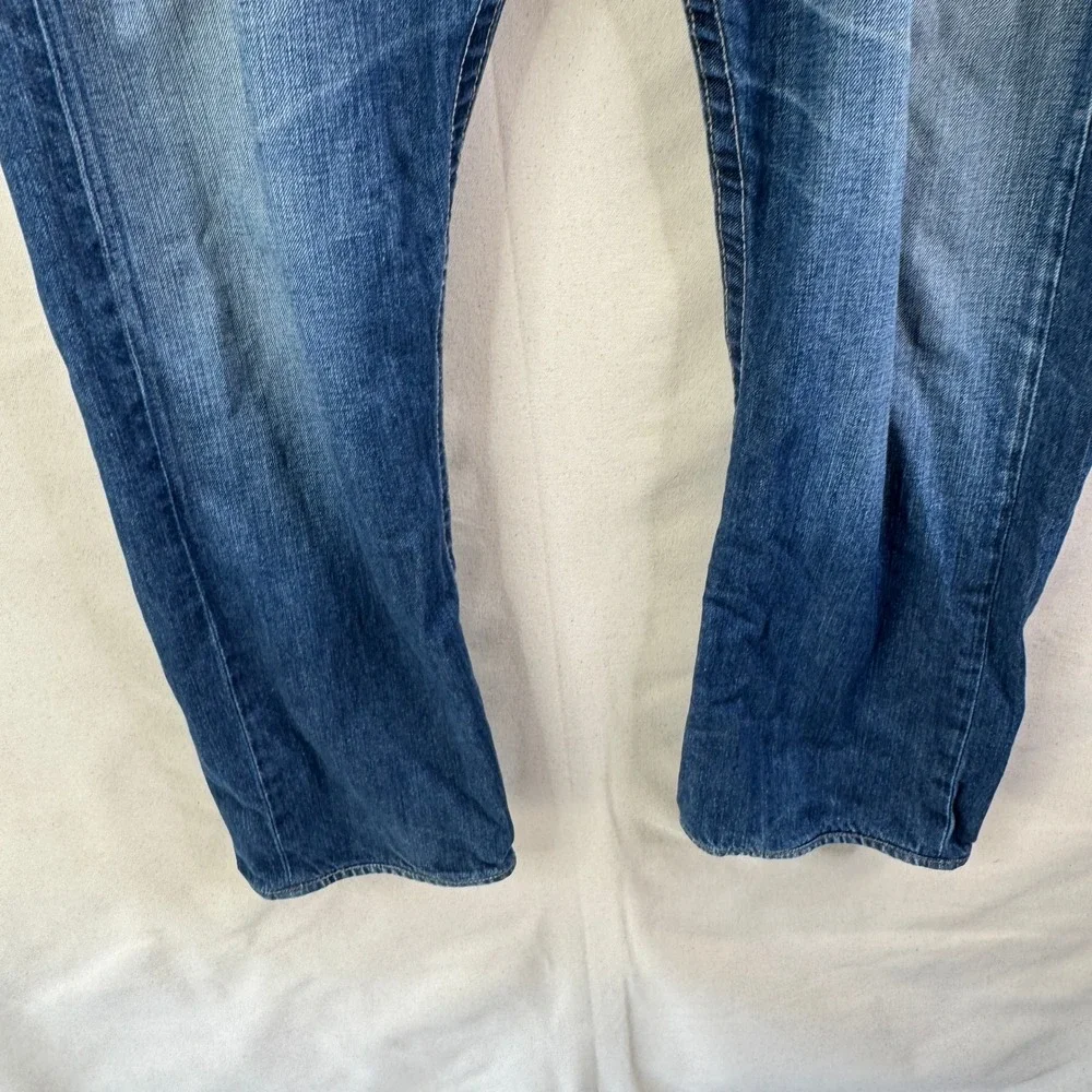 True Religion Straight Leg Jeans‎ 38X29 Blue Denim Y2K Streetwear McBling